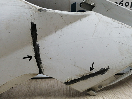 AA045525; Юбка переднего бампера - правая часть (4L0 807 062 С) для Audi Q7 I рест. (2010-2015)/БУ; Оригинал; Р1, Мелкий дефект; 