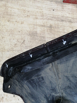 AA045565; Бампер передний; под паркт.; под омыват. (51117033694) для BMW 5 серия Е60 Е61/БУ; Оригинал; Р2, Удовлетворительное; 