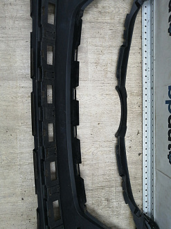 AA044831; Бампер передний; без паркт.; без омыват. (86511-2W000) для Hyundai Santa Fe III (2012 - 2015)/БУ; Оригинал; Р1, Мелкий дефект; 