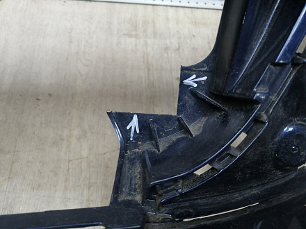 BA000245; Бампер передний; без паркт.; под омыват. (5M0807221N) для Volkswagen Golf Plus II (2009-2014)/БУ; Оригинал; Р2, Удовлетворительное; 