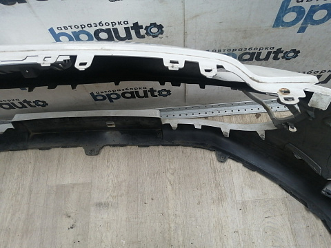 Фотография детали AA045943; Бампер передний; под паркт.; под омыват. (9680484677) для Peugeot 308 I (2008-2011)/БУ; Оригинал; Р2, Удовлетворительное; . Фото номер 9