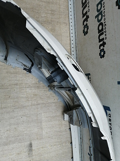 AA045692; Бампер передний; без паркт.; под омыват. (1T0 807 221 M) для Volkswagen Touran II (2010-2015)/БУ; Оригинал; Р1, Мелкий дефект; 