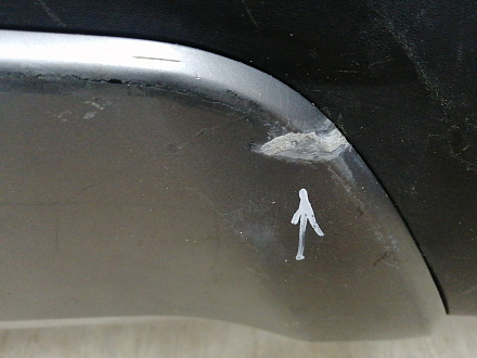 AA045477; Бампер задний; под паркт. (86611-M0000) для Hyundai Creta I (2016-2021)/БУ; Оригинал; Р2, Удовлетворительное; 