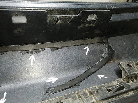 AA045417; Бампер задний; без паркт. (86611-M0000) для Hyundai Creta I (2016-2021)/БУ; Оригинал; Р1, Мелкий дефект; 