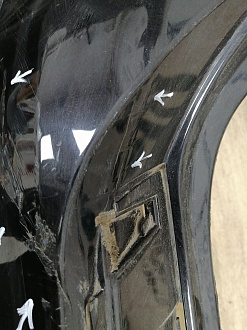 AA032582; Бампер задний; под паркт. (7P6807421B) для Volkswagen Touareg II (2010-2014)/БУ; Оригинал; Р1, Мелкий дефект; 