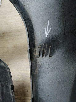 AA046272; Бампер передний; без паркт.; без омыват. (86511-F2000) для Hyundai Elantra VI (AD) (2016-2018)/БУ; Оригинал; Р2, Удовлетворительное; 