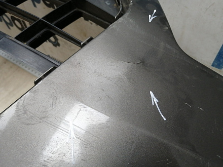 BA000161; Бампер передний; под паркт.; под омыват. (4G0 807 437) для Audi A6 C7/БУ; Оригинал; Р1, Мелкий дефект; 