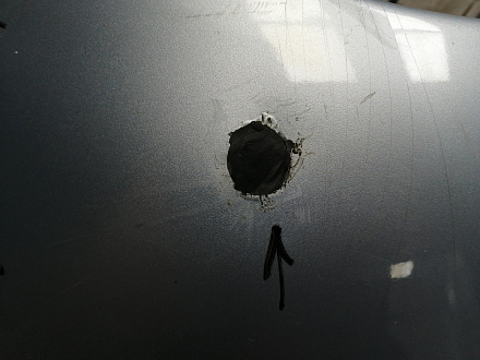 AA045812; Бампер задний; без паркт. (52159-02400) для Toyota Auris I (2007- 2010)/БУ; Оригинал; Р1, Мелкий дефект; 