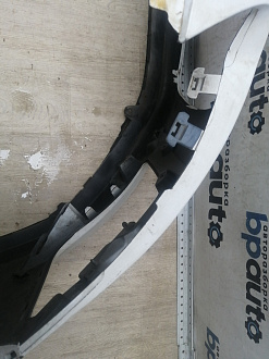 AA046046; Бампер передний; без паркт.; под омыват. (9674576177) для Peugeot 308 I рест. (2011-2015)/БУ; Оригинал; Р2, Удовлетворительное; 