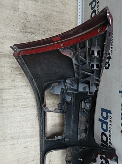 AA044506; Бампер передний; без паркт.; под омыват. (1K0807221D) для Volkswagen Jetta V (2005- 2010)/БУ; Оригинал; Р1, Мелкий дефект; 