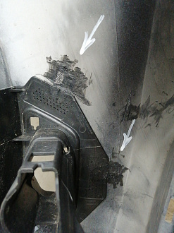 AA045684; Бампер передний, Track-Field; без паркт.; под омыват. (5N0807221T) для Volkswagen Tiguan I рест. (2011- 2016)/БУ; Оригинал; Р1, Мелкий дефект; 