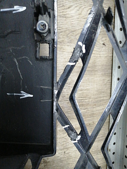 AA045333; Бампер передний; без паркт.; без омыват. (602002457АА) для EXEED LX I рест. 2 (2023-н.в.)/БУ; Оригинал; Р1, Мелкий дефект; 