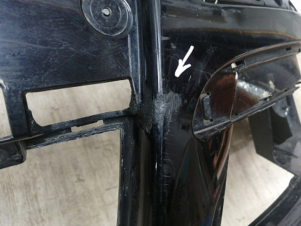 AA044515; Бампер передний; без паркт.; под омыват. (1K0807221D) для Volkswagen Jetta V (2005- 2010)/БУ; Оригинал; Р1, Мелкий дефект; 