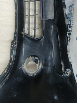 AA046010; Бампер передний; без паркт.; под омыват. (62022-BH10H) для Nissan Note I рест. (2009-2013)/БУ; Оригинал; Р1, Мелкий дефект; 