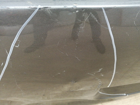 Фотография детали AA033938; Крышка багажника (95551201110GRV) для Porsche Cayenne 955 957/БУ; Оригинал; Р3, Под восстановление; . Фото номер 9