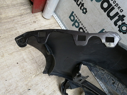 AA045535; Бампер передний; под паркт.; под омыват. (4L0 807 437 H) для Audi Q7 I рест. (2010-2015)/БУ; Оригинал; Р2, Удовлетворительное; 