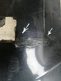 AA045300; Бампер передний; под паркт.; под омыват. (51117178068) для BMW 5 серия Е60 Е61/БУ; Оригинал; Р1, Мелкий дефект; 