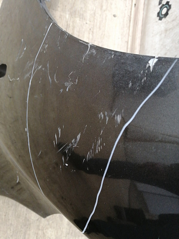 Фотография детали AA033140; Крыло переднее левое (BBM452211B) для Mazda 3 BL/БУ; Оригинал; Р3, Под восстановление; . Фото номер 7