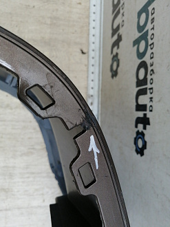 AA046226; Бампер задний; под паркт. (1T0807417K) для Volkswagen Touran II (2010-2015)/БУ; Оригинал; Р1, Мелкий дефект; 