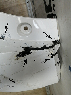 AA044958; Бампер задний; без паркт. (52159-02840) для Toyota Auris II (2013 — 2015)/БУ; Оригинал; Р2, Удовлетворительное; 