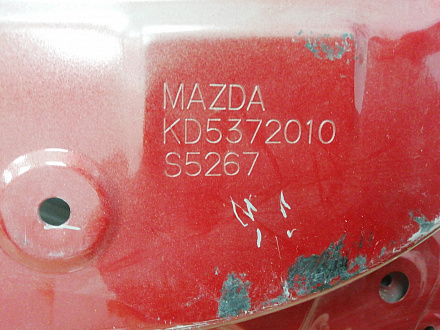 AA008596; Дверь задняя правая (KD53-72010) для Mazda CX-5/БУ; Оригинал; Р0, Хорошее; (41V) Красный перламутр