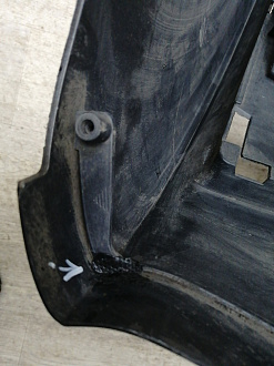 AA045807; Бампер передний, S-line; под паркт.; под омыват. (4G8 807 437 F) для Audi A7 I Sportback (2010-2014)/БУ; Оригинал; Р1, Мелкий дефект; 