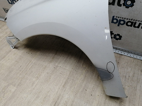 Фотография детали BA000302; Крыло левое, без повторителя, без расширителя (5220G975) для Mitsubishi Outlander/БУ; Оригинал; Р1, Мелкий дефект; . Фото номер 12
