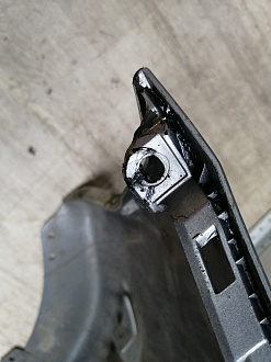 AA045618; Бампер задний; без паркт. (86611-4Y200) для Kia Rio III HB (2011- 2015)/БУ; Оригинал; Р1, Мелкий дефект; 