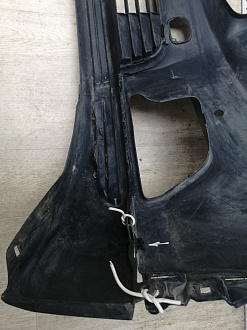 AA045951; Бампер передний; под паркт.; под омыват. (52119-0E220) для Toyota Highlander III (2014 — 2016)/БУ; Оригинал; Р1, Мелкий дефект; 