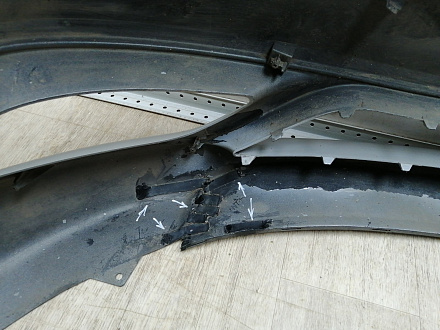 AA045587; Бампер передний; без паркт.; без омыват. (86511-3S500) для Hyundai Sonata VI (YF) (2010-2014)/БУ; Оригинал; Р1, Мелкий дефект; 