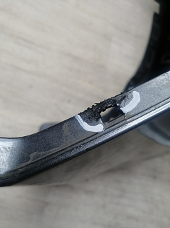 AA046010; Бампер передний; без паркт.; под омыват. (62022-BH10H) для Nissan Note I рест. (2009-2013)/БУ; Оригинал; Р1, Мелкий дефект; 