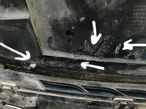 Фотография детали AA028822; Решетка радиатора (86351-3X000) для Hyundai Elantra V (MD) (2010-2013)/БУ; Оригинал; Р1, Мелкий дефект; . Фото номер 7