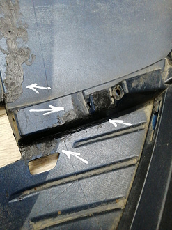 AA045845; Бампер передний; без паркт.; без омыват. (2803101XKQ00A) для Haval F7 I (2019- 2022)/БУ; Оригинал; Р1, Мелкий дефект; 