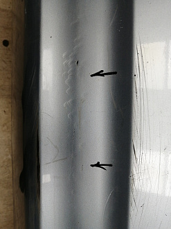 BA000144; Бампер задний; без паркт. (86611-4L000) для Hyundai/БУ; Оригинал; Р1, Мелкий дефект; 