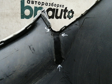 AA023087; Бампер передний; под паркт.; под омыват. (71101SZAZY00) для Honda Pilot II рест. (2011-2015)/БУ; Оригинал; Р1, Мелкий дефект; 