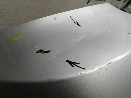 BA000141; Бампер задний; под паркт. (86611-4L500) для Hyundai Solaris I рест. Sedan (2014- 2016)/БУ; Оригинал; Р1, Мелкий дефект; 