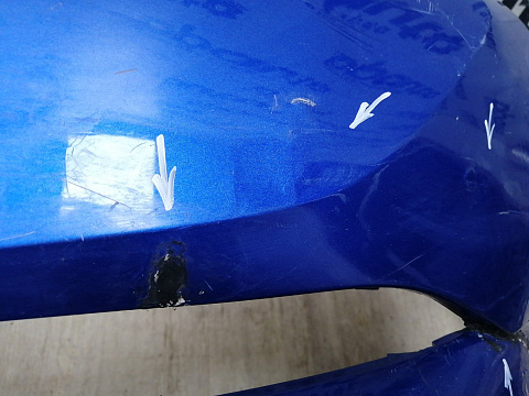 Фотография детали AA046109; Бампер передний; под омыват. (52119-F4010) для Toyota C-HR (2016- 2019)/БУ; Оригинал; Р2, Удовлетворительное; . Фото номер 5