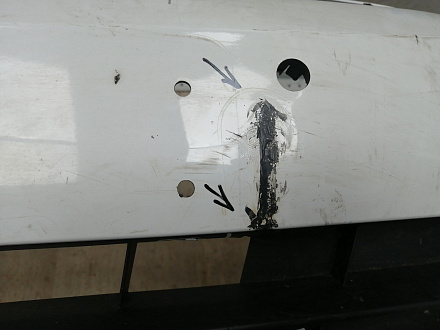 AA045819; Бампер передний; под паркт.; под омыват. (3G0807221) для Volkswagen Passat/БУ; Оригинал; Р1, Мелкий дефект; 