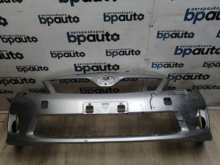 AA046613; Бампер передний; без паркт.; под омыват. (52119-12C70) для Toyota Corolla 150 рест. (2010-2013)/БУ; Оригинал; Р2, Удовлетворительное; 