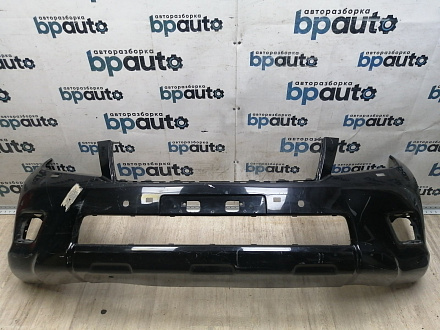 AA046165; Бампер передний; под паркт.; под омыват. (52119-60E01) для Toyota Land Cruiser Prado 150 (2010 — 2013)/БУ; Оригинал; Р1, Мелкий дефект; 