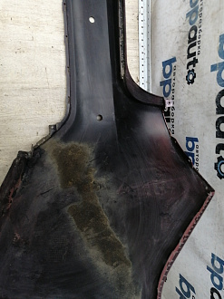 AA046122; Бампер задний; под паркт. (86611-4Y000) для Kia Rio III Sedan (2011- 2015)/БУ; Оригинал; Р1, Мелкий дефект; 