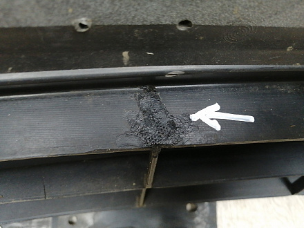 AA045827; Бампер передний; под паркт.; под омыват. (KD45-50031) для Mazda CX-5/БУ; Оригинал; Р1, Мелкий дефект; 