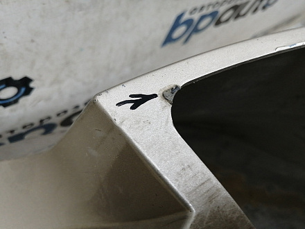 AA046114; Бампер задний; без паркт. (86611-4Y000) для Kia Rio III Sedan (2011- 2015)/БУ; Оригинал; Р1, Мелкий дефект; 