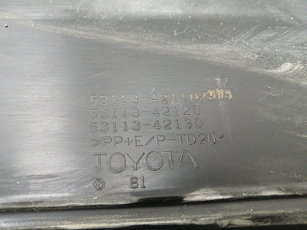 AA027542; Решетка переднего бампера (53113-42110) для Toyota Rav4 50 (2019 -н.в.)/БУ; Оригинал; Р2, Удовлетворительное; 