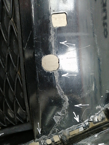 Фотография детали AA045218; Бампер передний, F-SPORT; под паркт.; под омыват. (52119-48760) для Lexus RX III рест. (2012 — 2015)/БУ; Оригинал; Р2, Удовлетворительное; . Фото номер 6