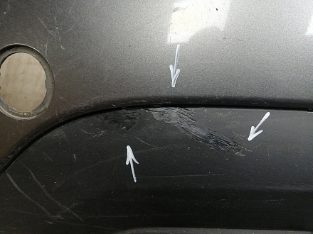 AA045252; Бампер передний; без паркт.; без омыват. ( BB5317C831) для Ford Explorer V (2011-2015)/БУ; Оригинал; Р1, Мелкий дефект; 