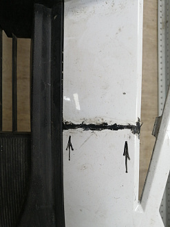 AA045840; Бампер передний; под паркт.; без омыват. (602002155AA) для Omoda C5 (2022- н.в.)/БУ; Оригинал; Р1, Мелкий дефект; 