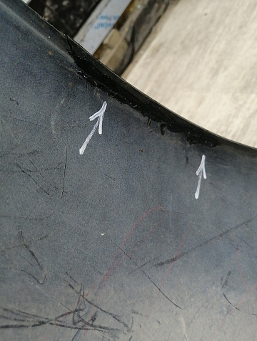 Фотография детали AA045636; Бампер задний; под паркт. (52159-06B80) для Toyota Camry/БУ; Оригинал; Р1, Мелкий дефект; . Фото номер 10