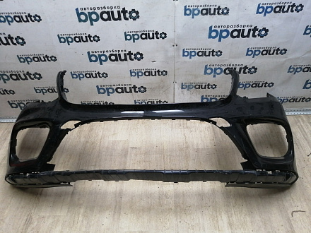 AA046095; Бампер передний; под паркт.; без омыват. (A1668851800) для Mercedes-Benz GLS-klasse I (X166) (2015-2019)/БУ; Оригинал; Р1, Мелкий дефект; 