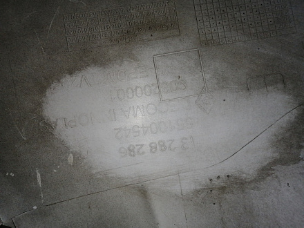 BA000133; Бампер передний; без паркт.; под омыват. (13288286) для Opel Insignia/БУ; Оригинал; Р2, Удовлетворительное; 